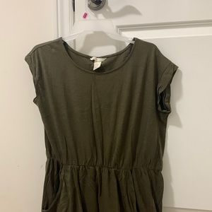 Olive green H&M dress